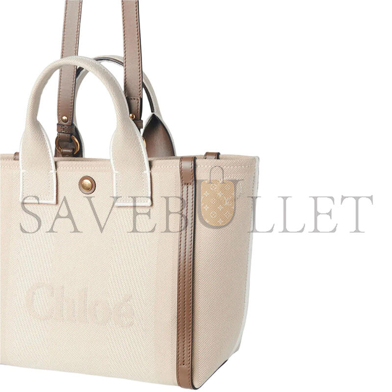 CHLOÉ SMALL CARRY TOTE BAG CHC25SS911O65-23N (27*23.5*12cm)